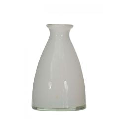 Scandinavian Mid Century White Glass Bud Vase - 4733044