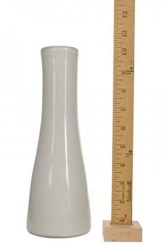 Scandinavian Mid Century White Glass Vase - 4675972