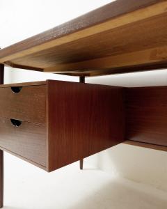 Scandinavian Mid Century Wooden Desk with Drawers - 2686843