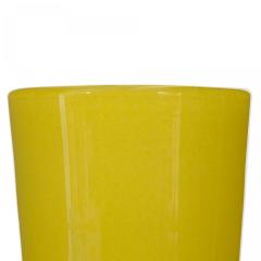 Scandinavian Mid Century Yellow Glass Vase - 4673869