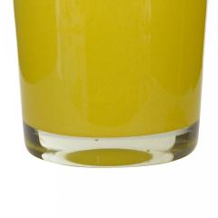 Scandinavian Mid Century Yellow Glass Vase - 4673870