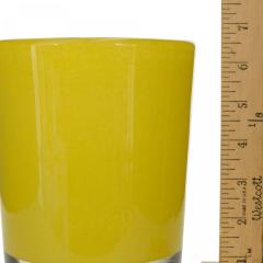 Scandinavian Mid Century Yellow Glass Vase - 4673871