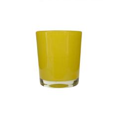 Scandinavian Mid Century Yellow Glass Vase - 4721168