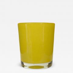 Scandinavian Mid Century Yellow Glass Vase - 4721180