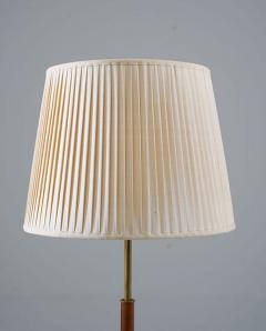 Scandinavian Midcentury Floor Lamp in Brass and Leather - 3102381
