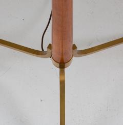 Scandinavian Midcentury Floor Lamp in Brass and Wood - 1637163