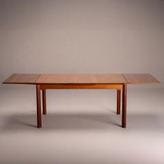 Scandinavian Modern Danish Teak Extendable Dining Table - 4695471