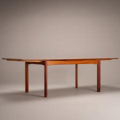 Scandinavian Modern Danish Teak Extendable Dining Table - 4695473