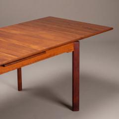 Scandinavian Modern Danish Teak Extendable Dining Table - 4695476