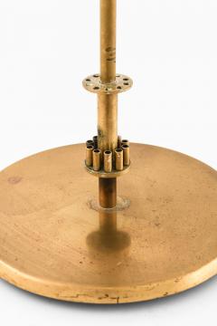 Scandinavian Modern Golden Table Mirror in Brass 1950s - 4612392