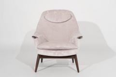 Scandinavian Modern Lounge Chair and Footstool by Gerhard Berg C 1950 - 2925605