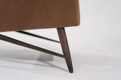 Scandinavian Modern Lounge Chair in Gold Mohair C 1950s - 3589261