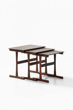 Scandinavian Modern Nesting Tables in Rosewood 1950s - 4699288
