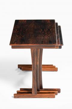 Scandinavian Modern Nesting Tables in Rosewood 1950s - 4699289