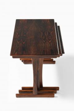 Scandinavian Modern Nesting Tables in Rosewood 1950s - 4699300