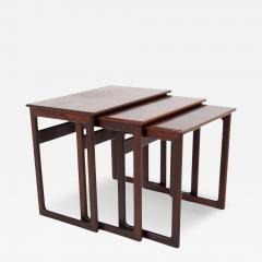 Scandinavian Modern Nesting Tables in Rosewood 1950s - 4699503
