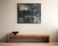 Scandinavian Modern Pine Bench - 4418560