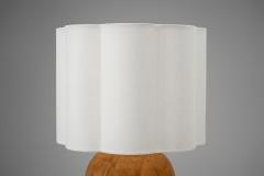 Scandinavian Modern Pine Table Lamp Scandinavia 1950s - 4456432
