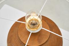 Scandinavian Modern Pine Table Lamp Scandinavia 1950s - 4456435