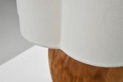 Scandinavian Modern Pine Table Lamp Scandinavia 1950s - 4456437