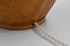 Scandinavian Modern Pine Table Lamp Scandinavia 1950s - 4456440