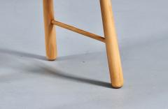 Scandinavian Modern Sheepskin Stool - 4710814