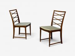 Scandinavian Modern Six Dining Chairs Beech Fabric Scandinavia 1900s - 4753325