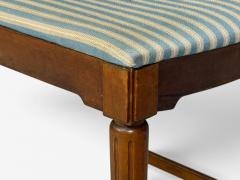 Scandinavian Modern Six Dining Chairs Beech Fabric Scandinavia 1900s - 4753329