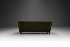 Scandinavian Modern Sofa with Dark Green Upholstery Scandinavia 1940s - 3893699