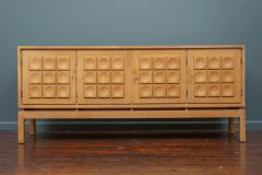 Scandinavian Modern Solid Oak Credenza or Cabinet - 4807874