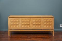 Scandinavian Modern Solid Oak Credenza or Cabinet - 4807875