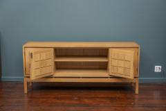 Scandinavian Modern Solid Oak Credenza or Cabinet - 4807876