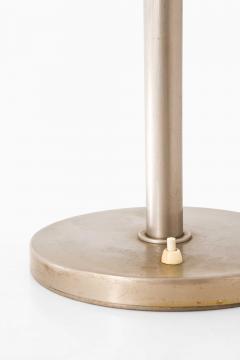 Scandinavian Modern Table Lamp in Nickel Plated Metal and Opaline Glass 1940s - 4821552