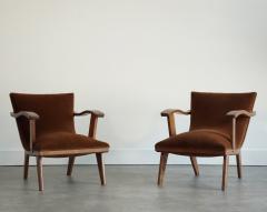 Scandinavian Modern Teak Lounge Chairs Denmark C 1960s - 4496531