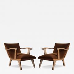 Scandinavian Modern Teak Lounge Chairs Denmark C 1960s - 4496540