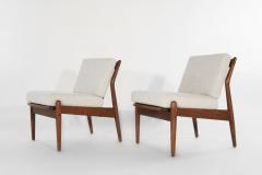 Scandinavian Modern Teak Slipper Chairs 1950s - 2053840