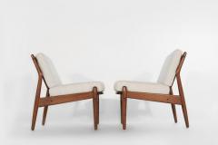 Scandinavian Modern Teak Slipper Chairs 1950s - 2053843
