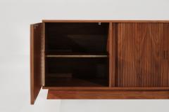 Scandinavian Modern Teak Walnut Credenza C 1950s - 3728849