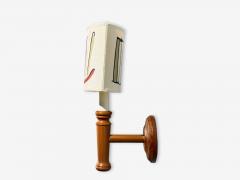 Scandinavian Modern Wall Sconce Pine Fabric Sweden 1970s - 4637212