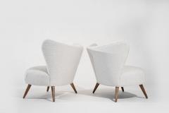 Scandinavian Modern Wingback Lounges Denmark C 1950s - 3705001