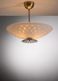 Scandinavian Modern frosted glass pendant - 2960032