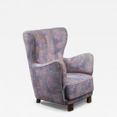 Scandinavian Modern high wingback lounge chair 1940s - 2971956