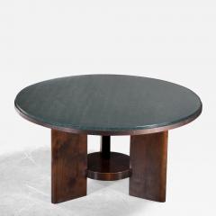 Scandinavian Modern wood and glass coffee table - 3139569
