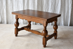 Scandinavian Oak Draw Leaf Refectory Style Coffee Table circa 1960s - 4808628