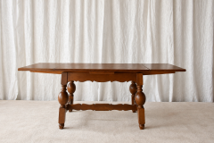 Scandinavian Oak Draw Leaf Refectory Style Coffee Table circa 1960s - 4808629