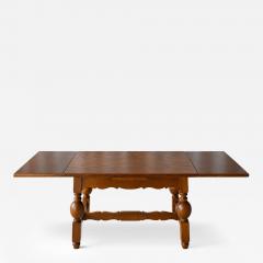 Scandinavian Oak Draw Leaf Refectory Style Coffee Table circa 1960s - 4812974