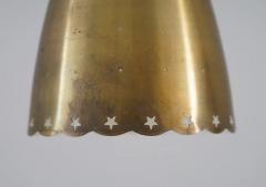 Scandinavian Pendant in Perforated Brass - 2277396