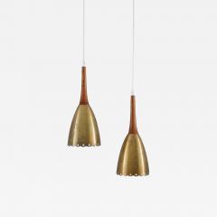 Scandinavian Pendant in Perforated Brass - 2278864