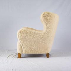 Scandinavian Sheepskin Lounge Chair - 221046