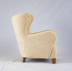 Scandinavian Sheepskin Lounge Chair - 221047
